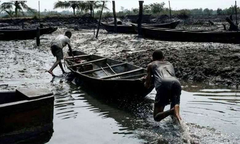 An Ogoni oil spill site